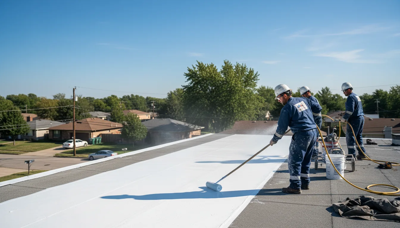Commercial roof coating in Galatia, IL near me